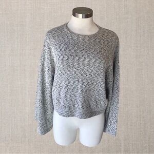 LUSH Cable Knit Wide-Sleeved Sweater